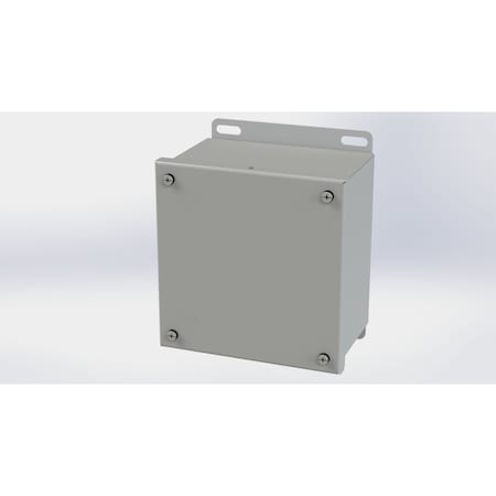 Saginaw Control & Engineering Captive Screws Electrical Enclosures, 6.13 in H, 4 in D, 6 in W, NEMA 3R, 4, 12, 13, Carbon Steel SCE-606SC